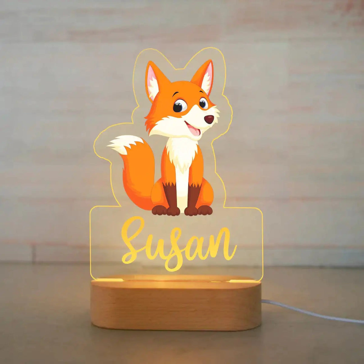 Kids Personalised Night Lights - Zoo, Trucks, Dinosaurs, Unicorns - nightlight Personalisr Au
