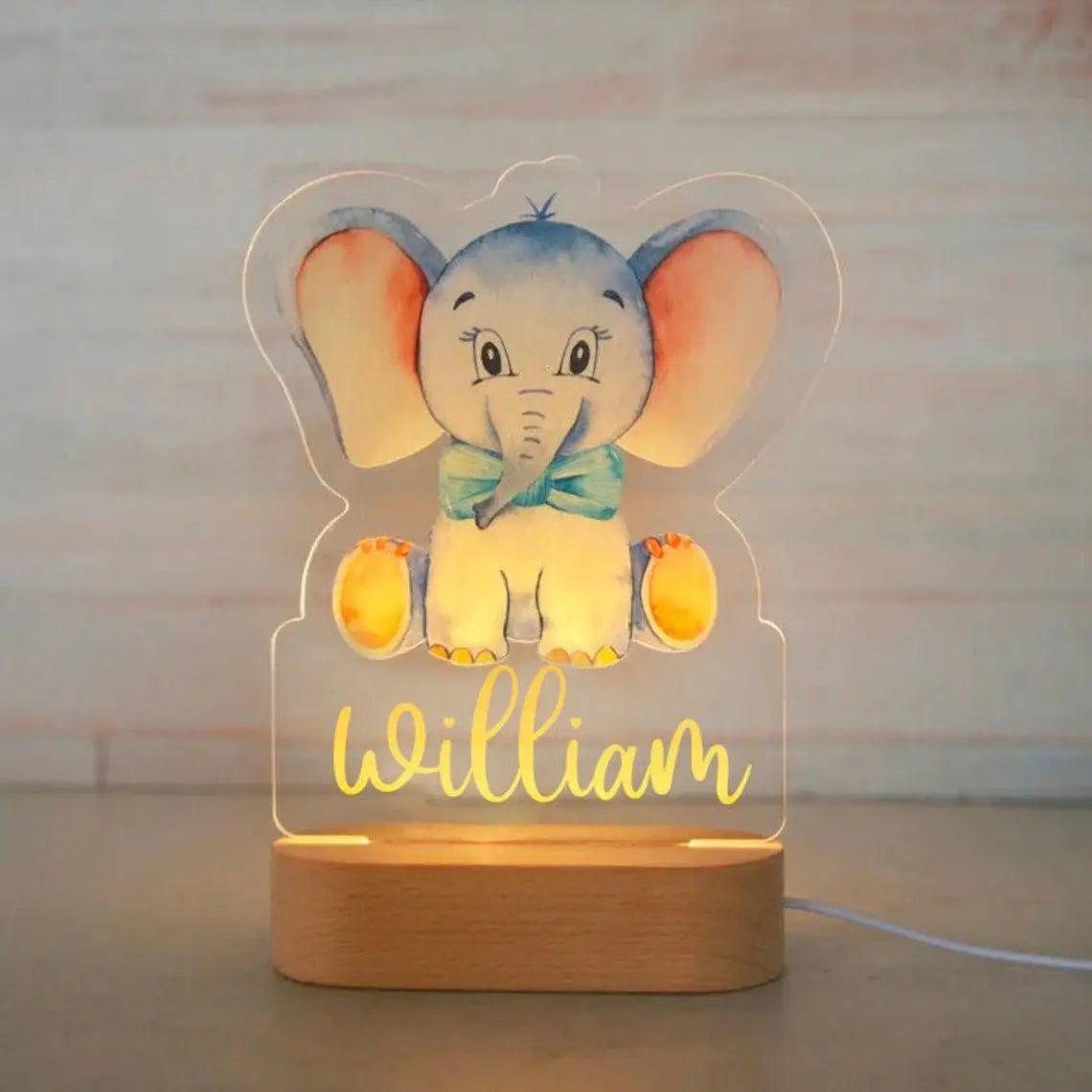 Kids Personalised Night Lights - Zoo, Trucks, Dinosaurs, Unicorns - nightlight Personalisr Au