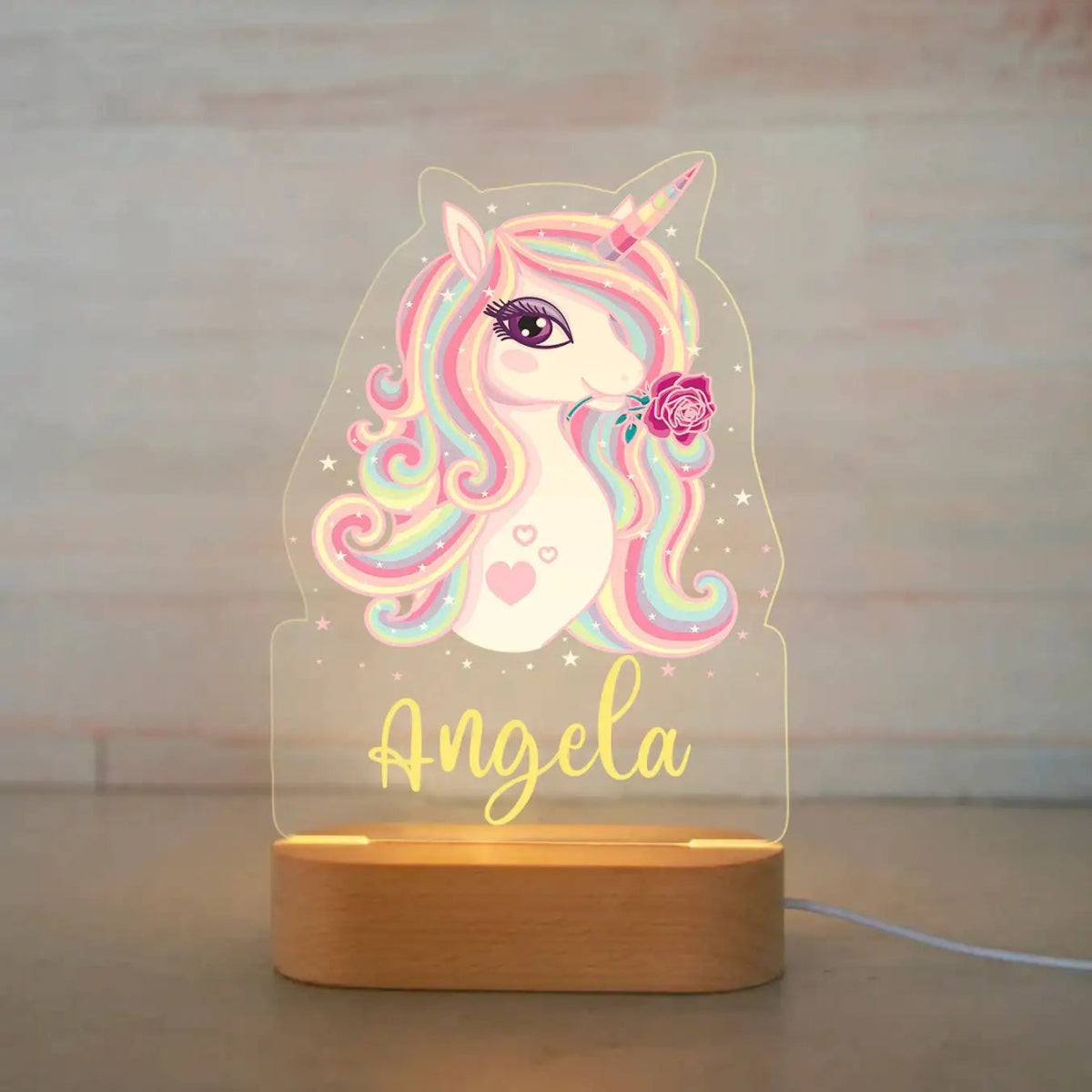 Kids Personalised Night Lights - Baby Zoo Animal Collectionnightlight
