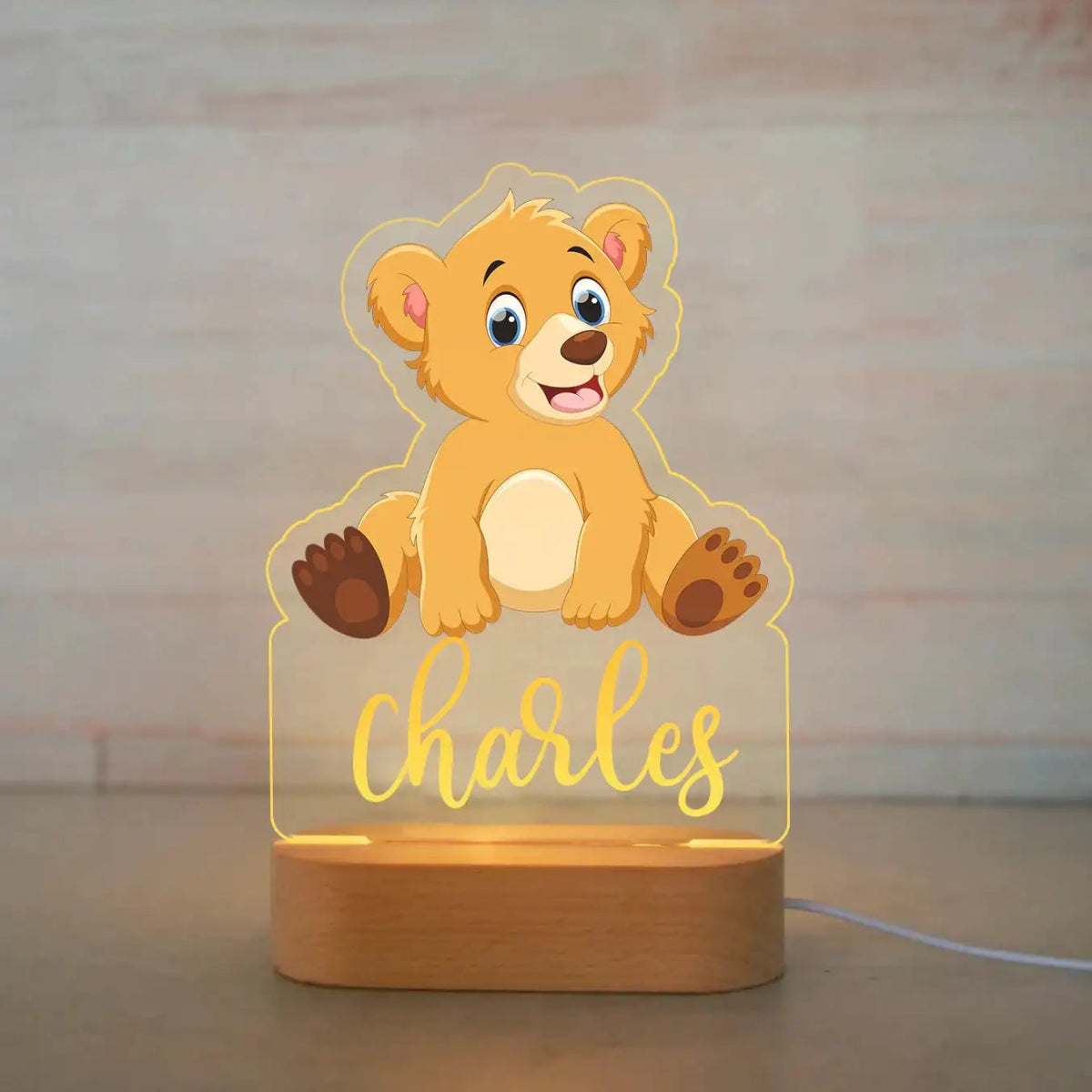 Kids Personalised Night Lights - Baby Zoo Animal Collection - nightlight - Personalisr Au