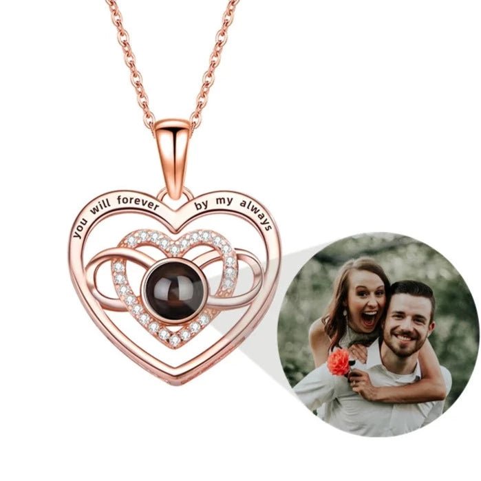 Love Heart Photo Projection Necklace,Photo Necklaces