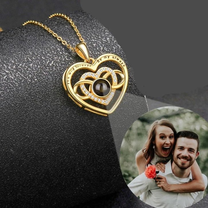 Love Heart Photo Projection Necklace,Photo Necklaces