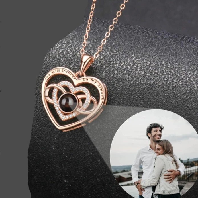 Love Heart Photo Projection Necklace,Photo Necklaces