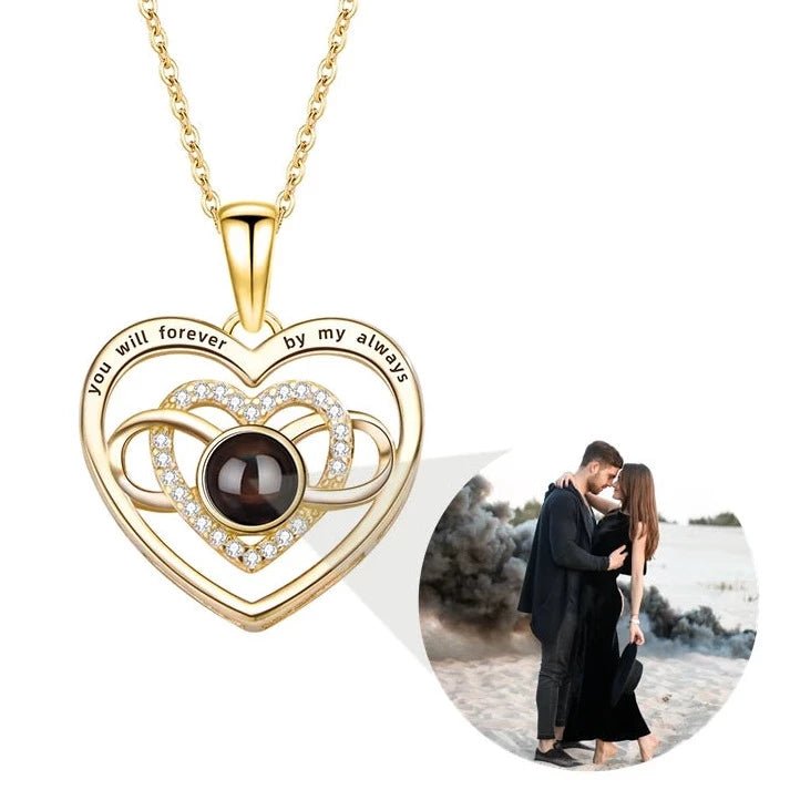 Love Heart Photo Projection Necklace,Photo Necklaces