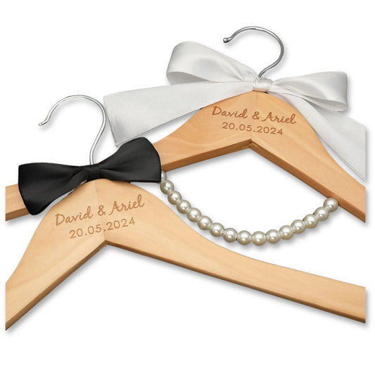 Love Story Customised Bridal Hangers - Personalisr Au