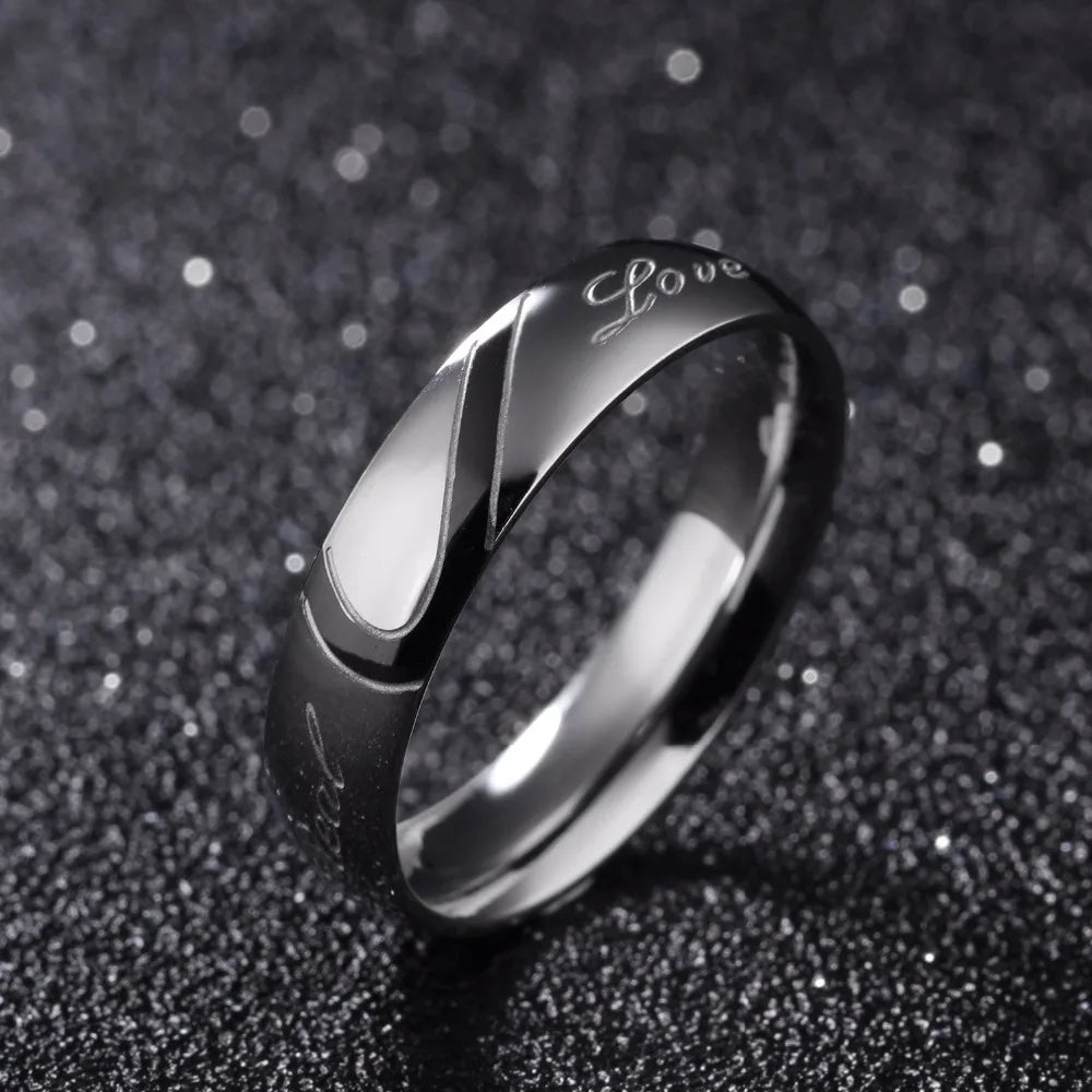 Matching Customised Rings for Couples - engraved ring Personalisr Au