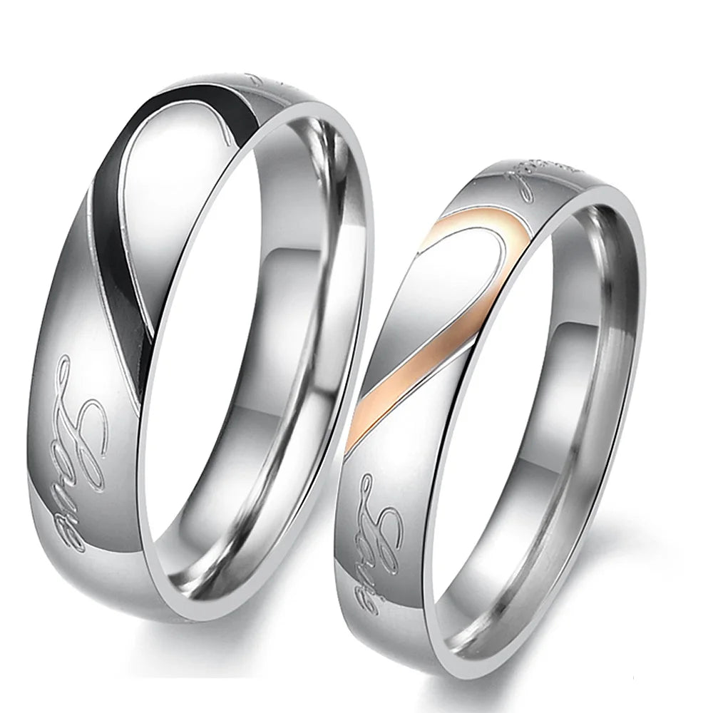 Matching Customised Rings for Couples - engraved ring Personalisr Au