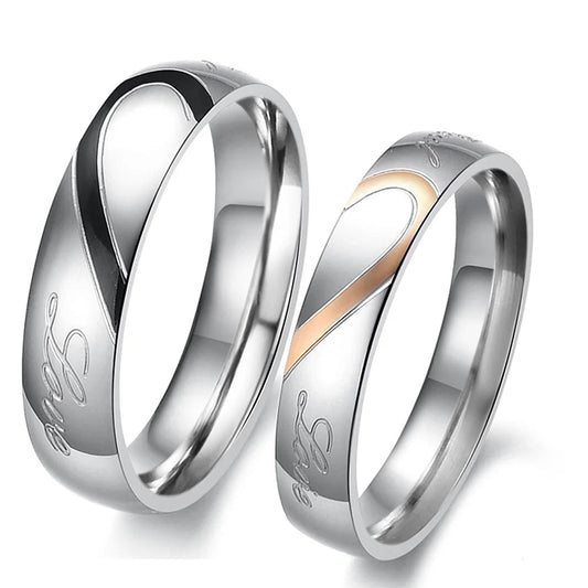 Matching Customised Rings for Couples - engraved ring Personalisr Au