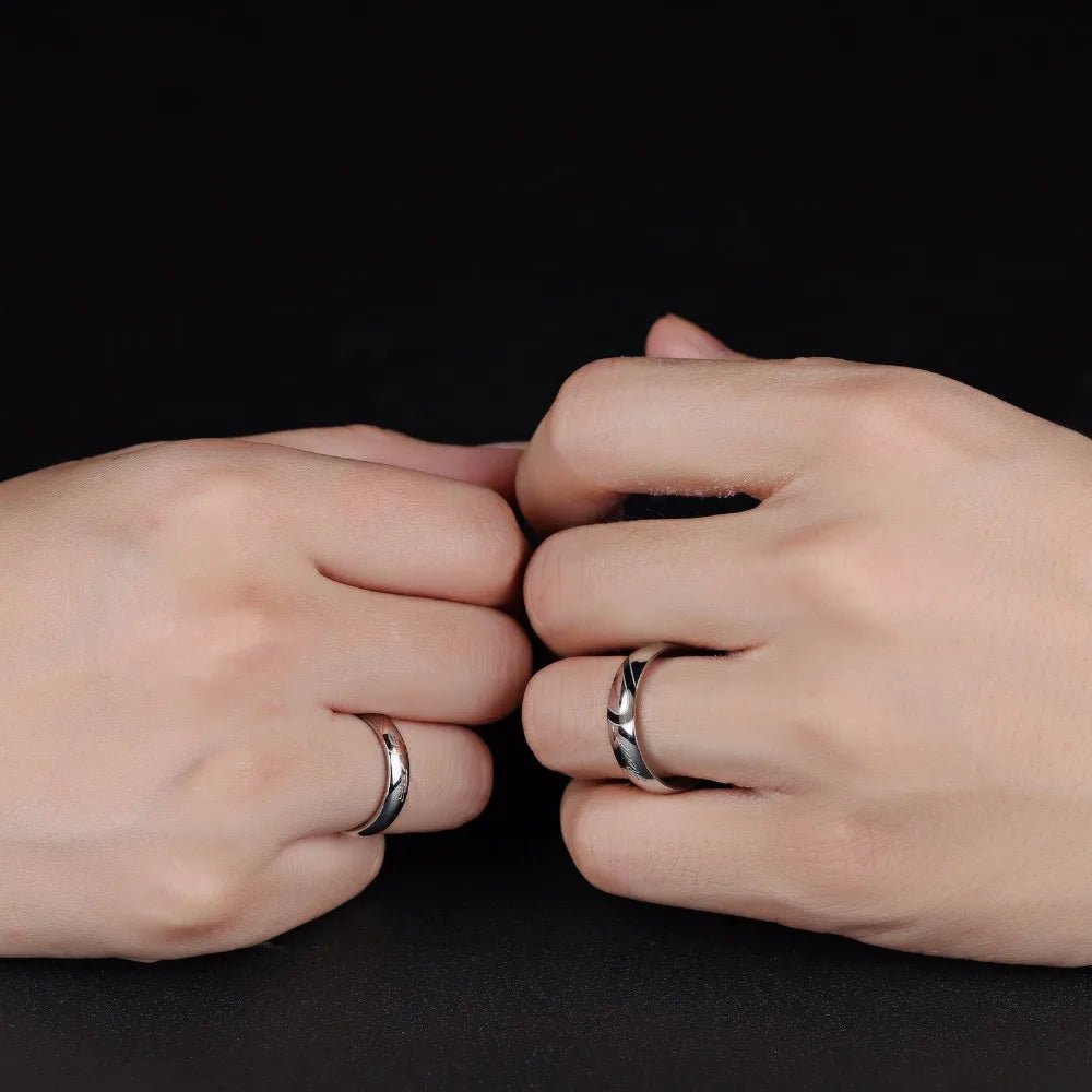 Matching Customised Rings for Couples - engraved ring Personalisr Au