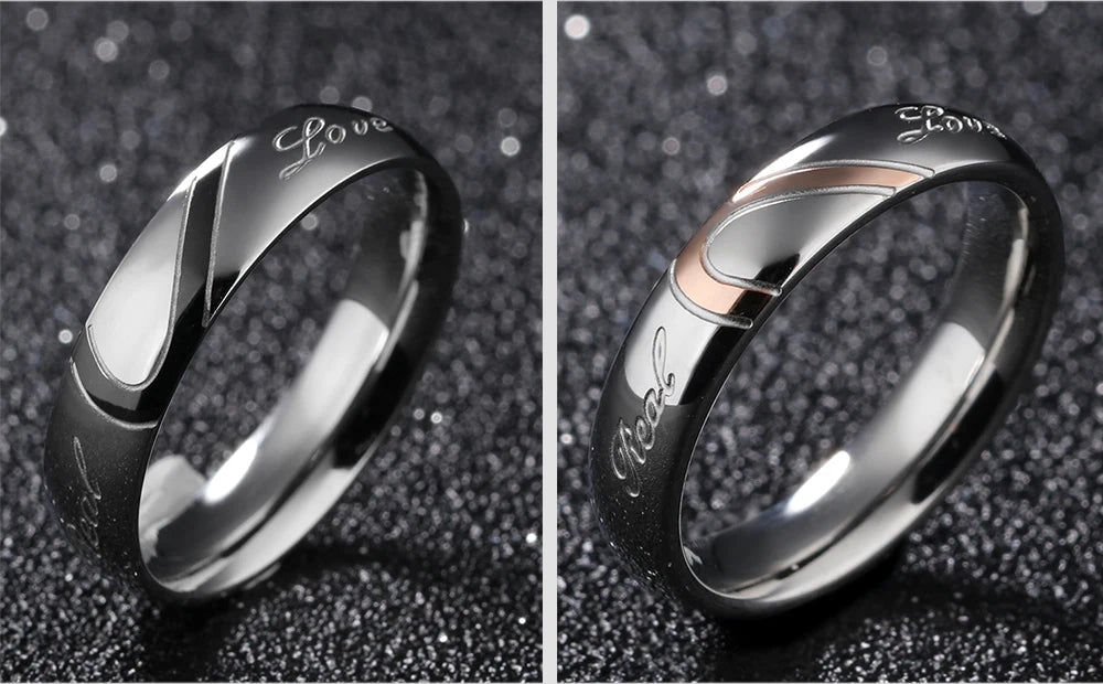 Matching Customised Rings for Couples - engraved ring Personalisr Au
