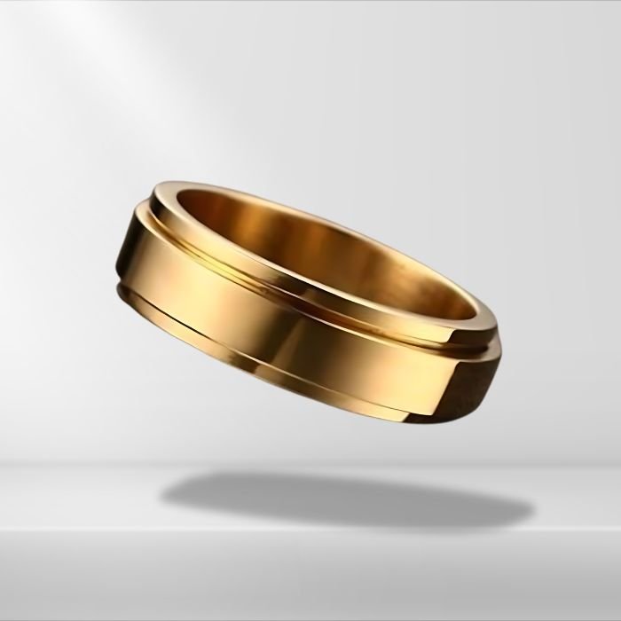 Mens Personalised Spinner Ring - Name Rings Personalisr Au