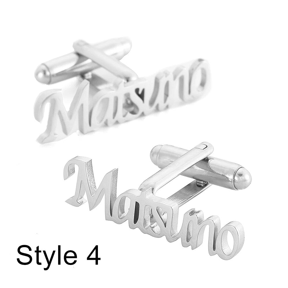 Monogram Initial Personalised Cufflinks Sterling SilverCufflinks