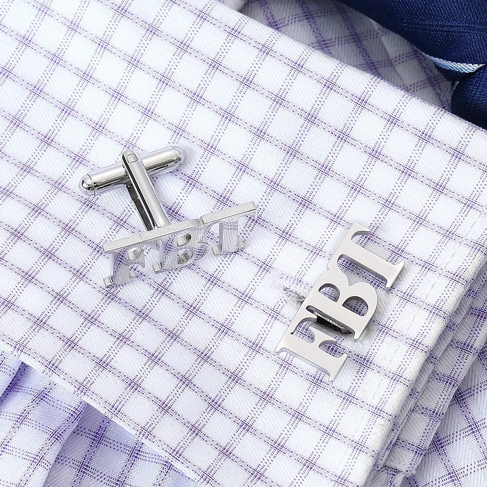 Monogram Initial Personalised Cufflinks Sterling SilverCufflinks