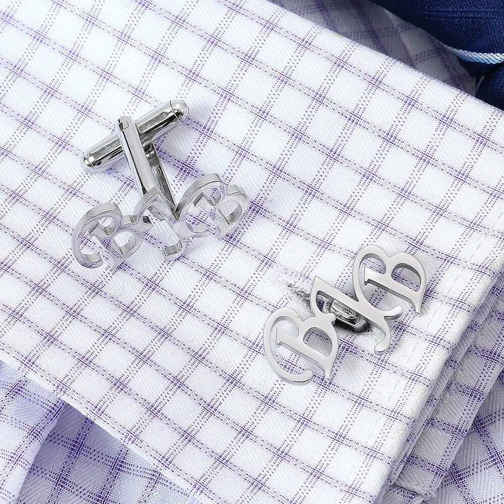 Monogram Initial Personalised Cufflinks Sterling SilverCufflinks