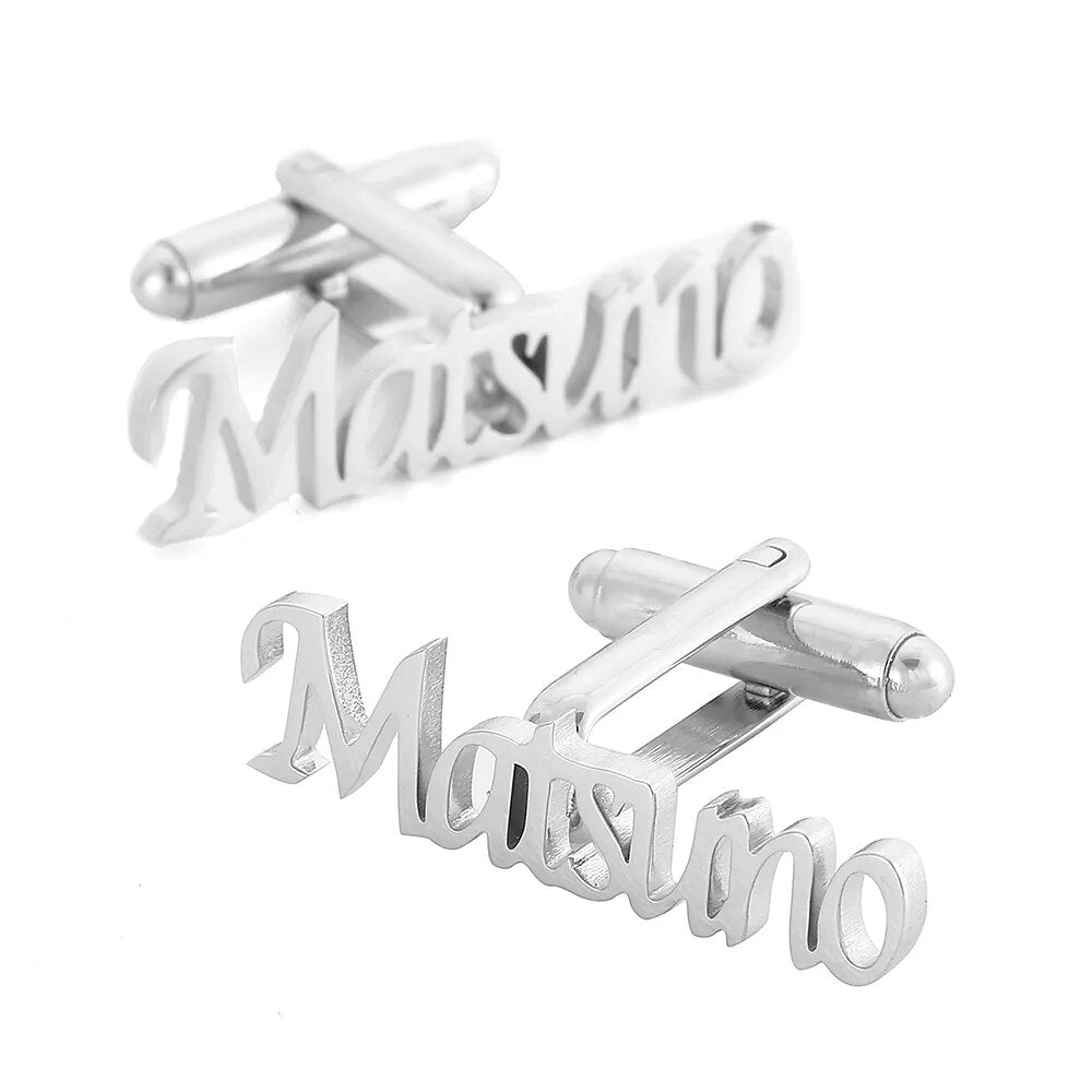 Monogram Initial Personalised Cufflinks Sterling SilverCufflinks