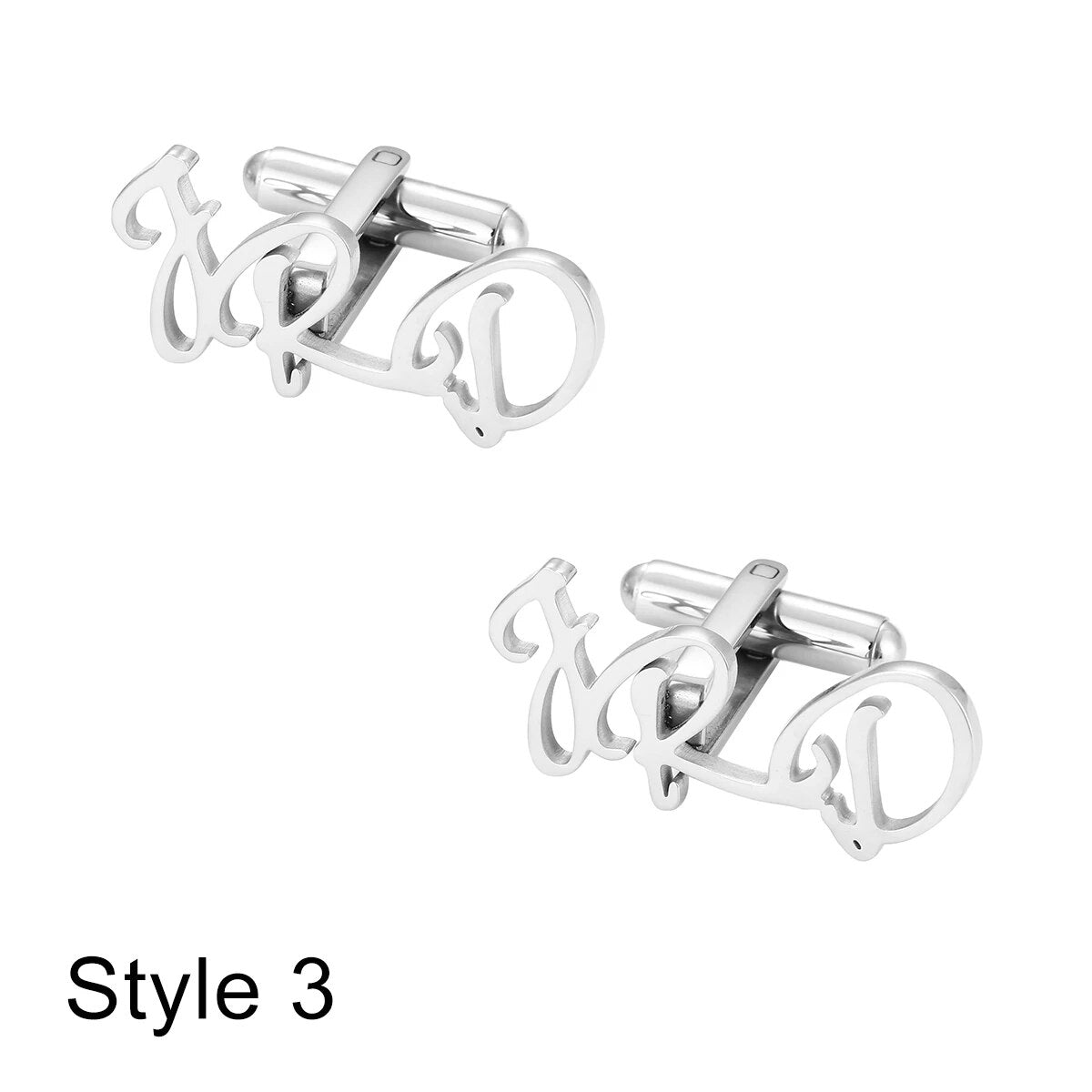 Monogram Initial Personalised Cufflinks Sterling Silver - Cufflinks Personalisr Au