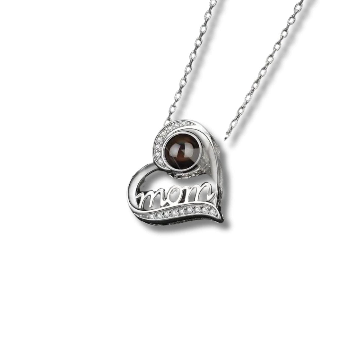 Custom Photo Projection Heart Pendants for Mums,Photo Necklaces