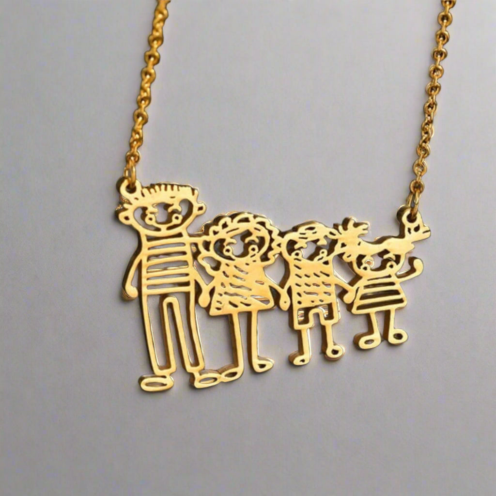 My Kids Custom Art Necklace