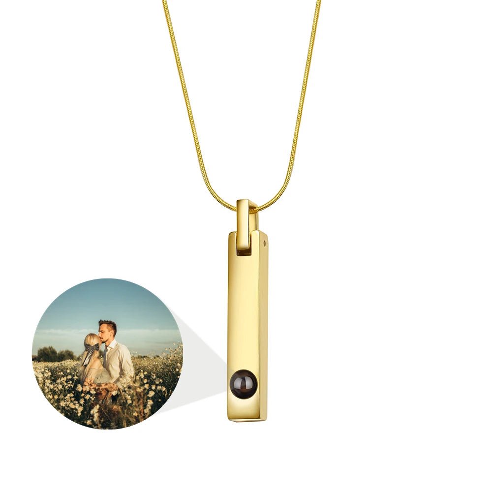 New style Photo Projection Men's Necklace - ,Photo Necklaces Personalisr Au
