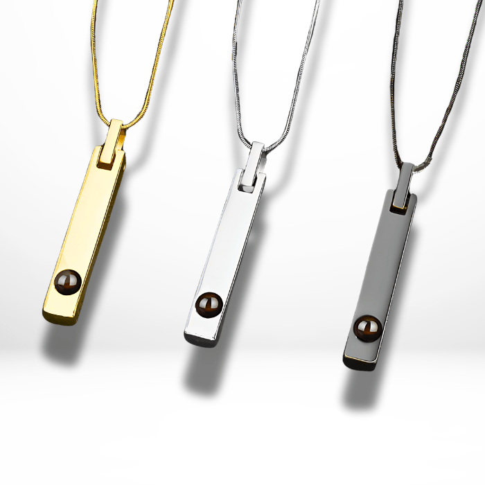 New style Photo Projection Men's Necklace - ,Photo Necklaces Personalisr Au