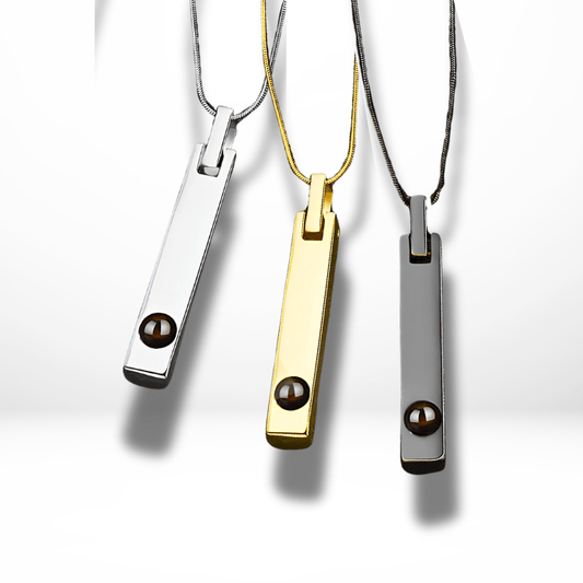 New style Photo Projection Men's Necklace - ,Photo Necklaces Personalisr Au
