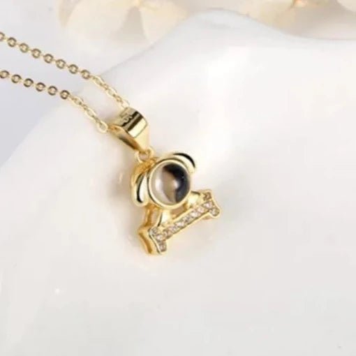 Dog Photo Projection Necklace - ,Photo Necklaces Personalisr Au