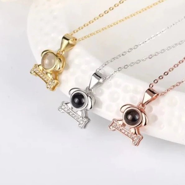 Pawsome Dog Photo Projection Necklace,Photo Necklaces