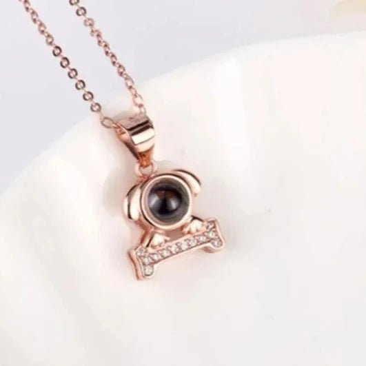 Pawsome Dog Photo Projection Necklace,Photo Necklaces