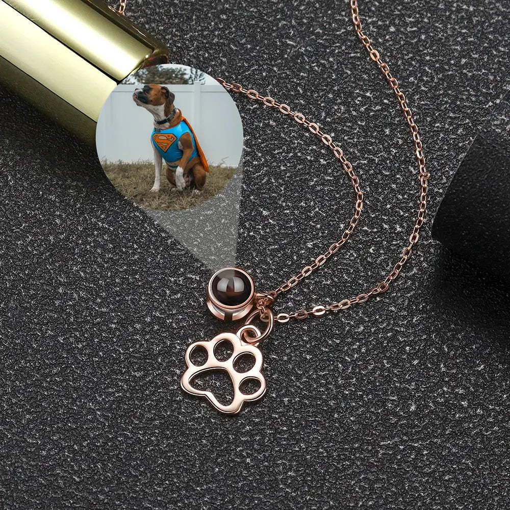 Personalised 925 Sterling Silver Photo Projection Necklaces - Photo Necklaces Personalisr Au