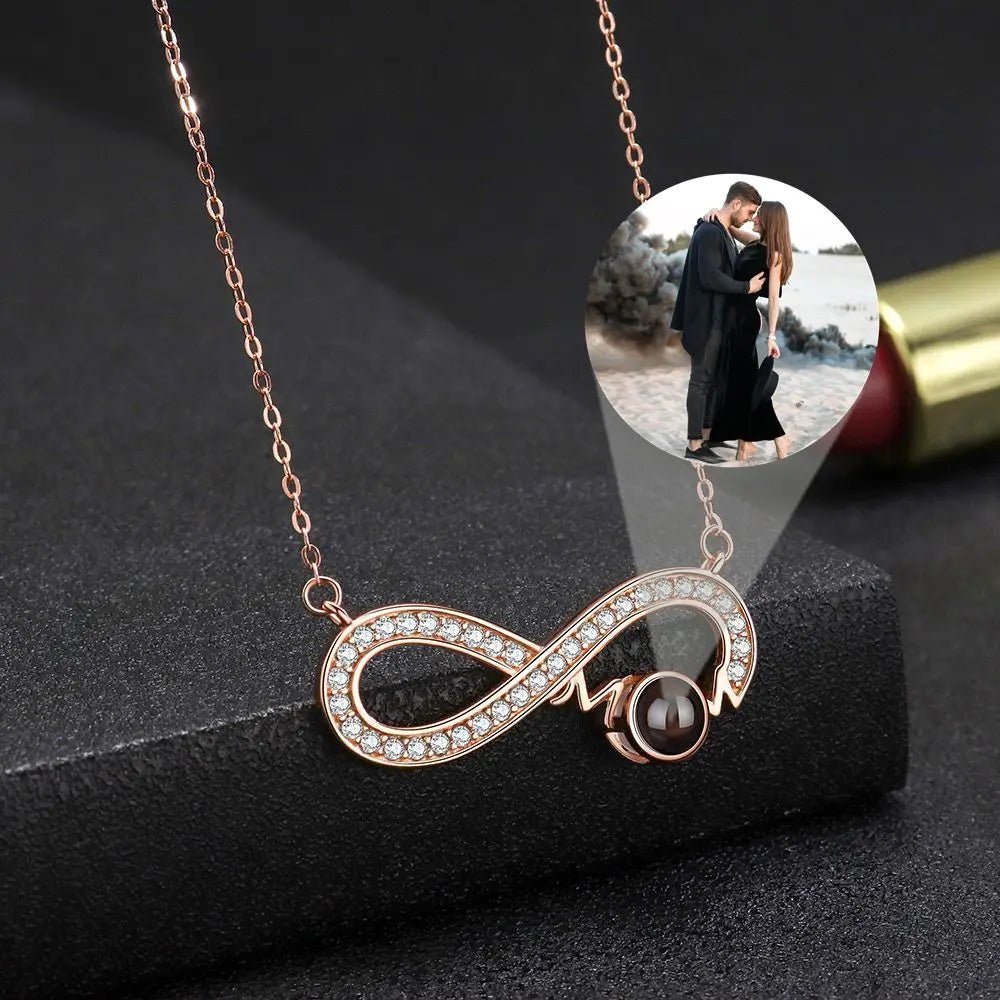Personalised 925 Sterling Silver Photo Projection Necklaces - Photo Necklaces Personalisr Au