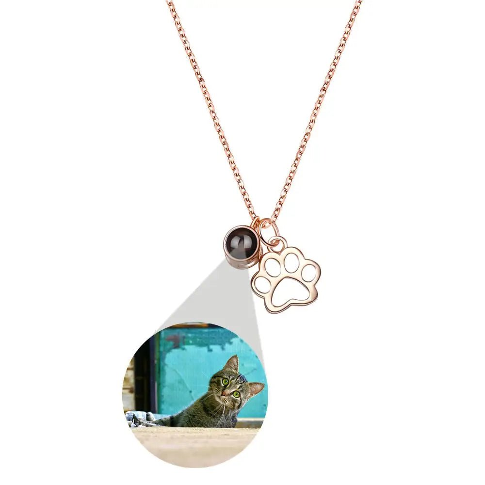 Personalised 925 Sterling Silver Photo Projection Necklaces