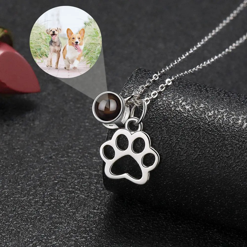 Personalised 925 Sterling Silver Photo Projection Necklaces - Photo Necklaces Personalisr Au