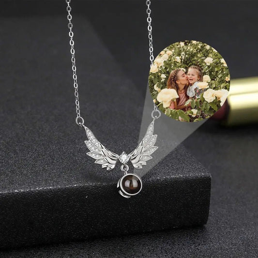 Personalised 925 Sterling Silver Photo Projection Necklaces - Photo Necklaces Personalisr Au