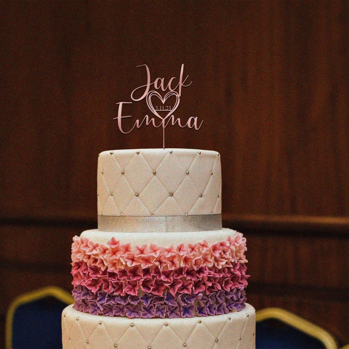 Personalised Acrylic Wedding Cake Toppercake topper
