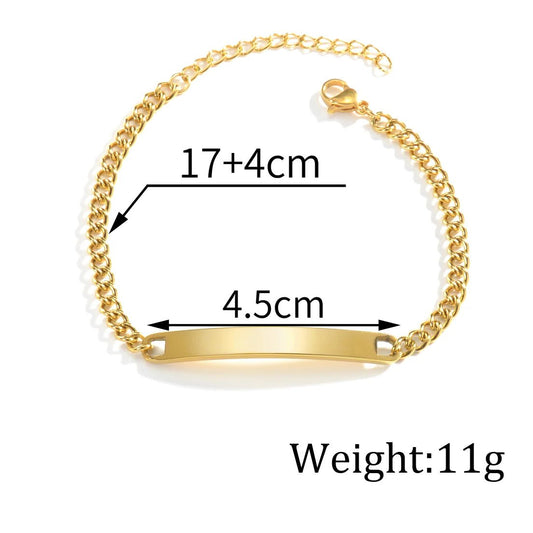 Personalised Bracelet – Custom Engraved Stainless Steel - bracelet Personalisr Au