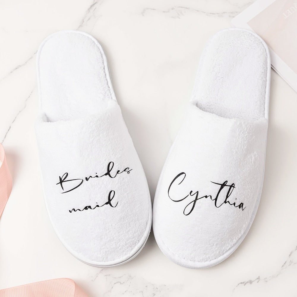 Personalised Bridal Party SlippersSlippers