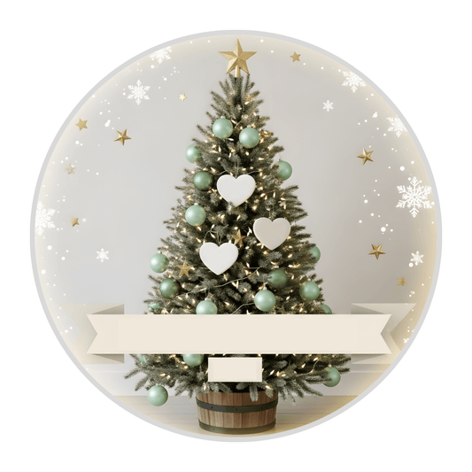Personalised Family Christmas Tree Ornament – Custom Heart Names Personalisr Au