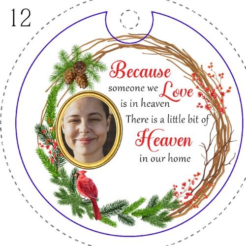 Personalised Memorial Christmas Ornaments - Christmas Ornaments Personalisr Au