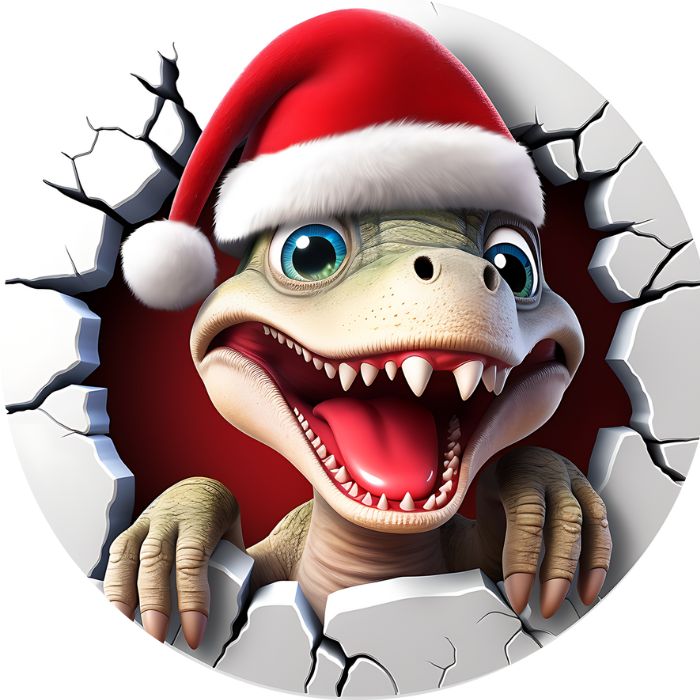 Custom Name Dinosaur Christmas Ornament Dino12