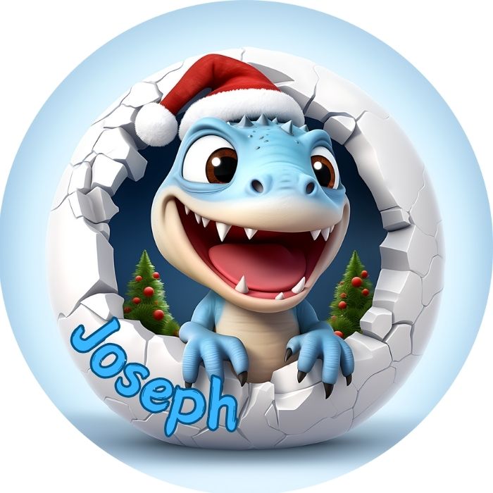 Custom Name Dinosaur Ornament Dino5