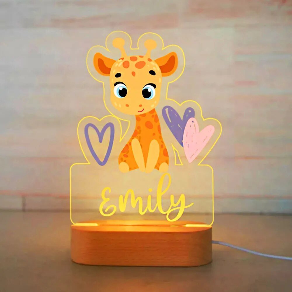 Personalised Night Light with Namecustom night light