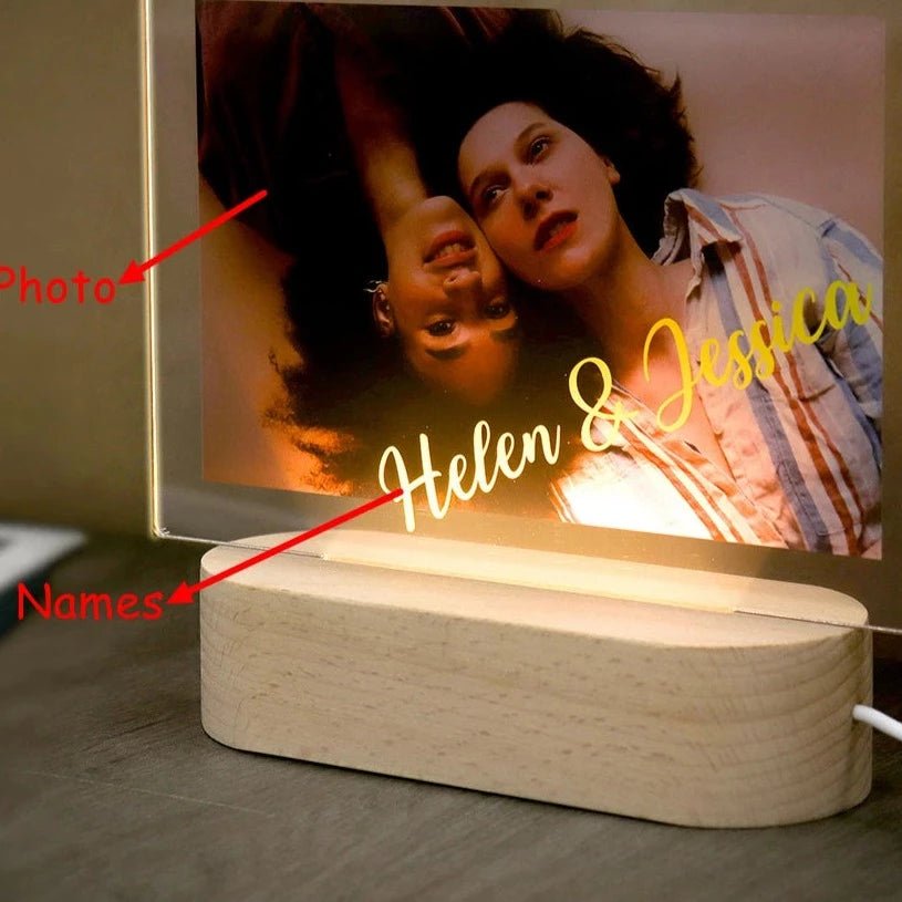 Personalised Night Light with Custom Photonightlight
