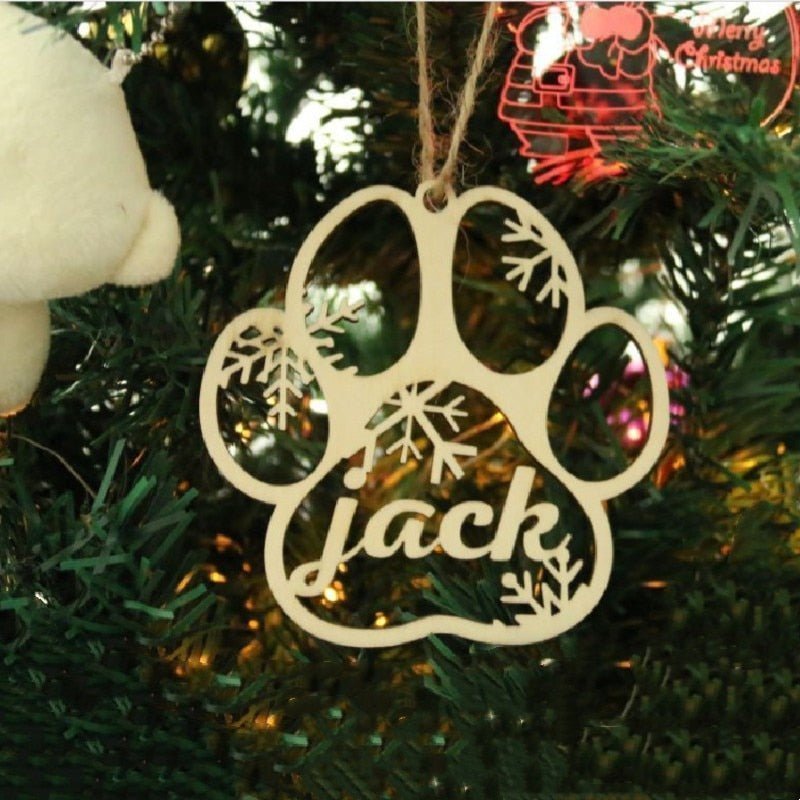 Personalised Pet Pawprint Christmas OrnamentChristmas & New Year,Ornaments