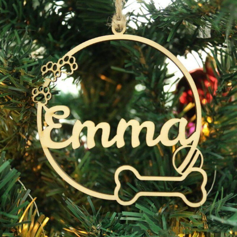 Personalised Pet Pawprint Christmas OrnamentChristmas & New Year,Ornaments