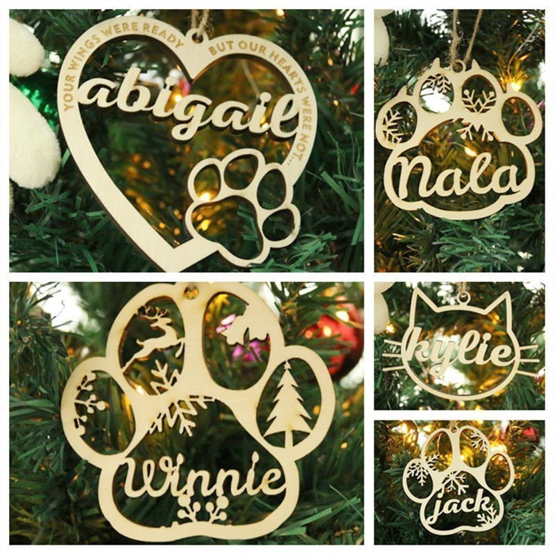 Personalised Pet Pawprint Christmas OrnamentChristmas & New Year,Ornaments
