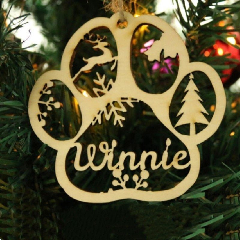 Personalised Pet Pawprint Christmas OrnamentChristmas & New Year,Ornaments
