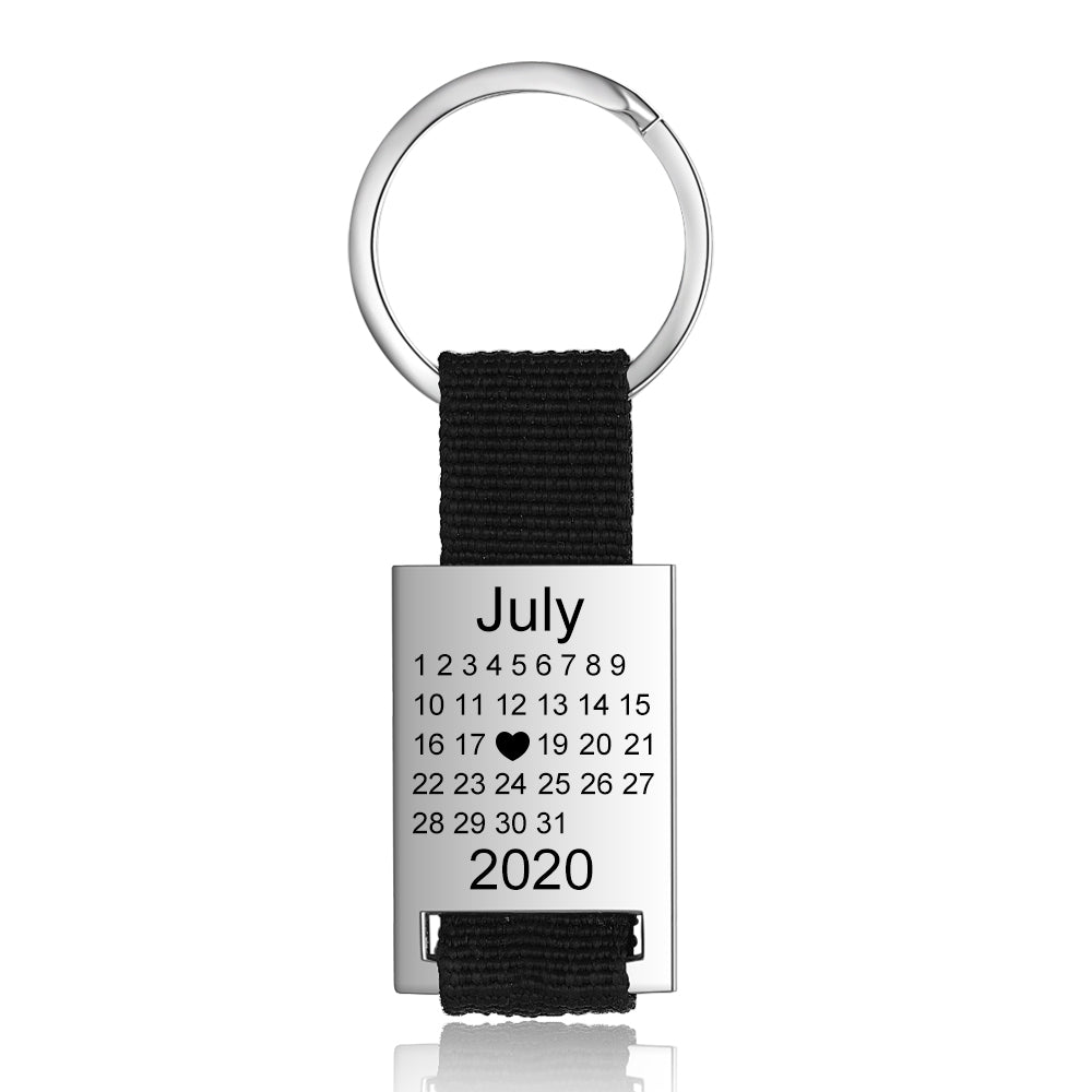 Personalised Photo & Calender Keychain - Keychain Personalisr Au