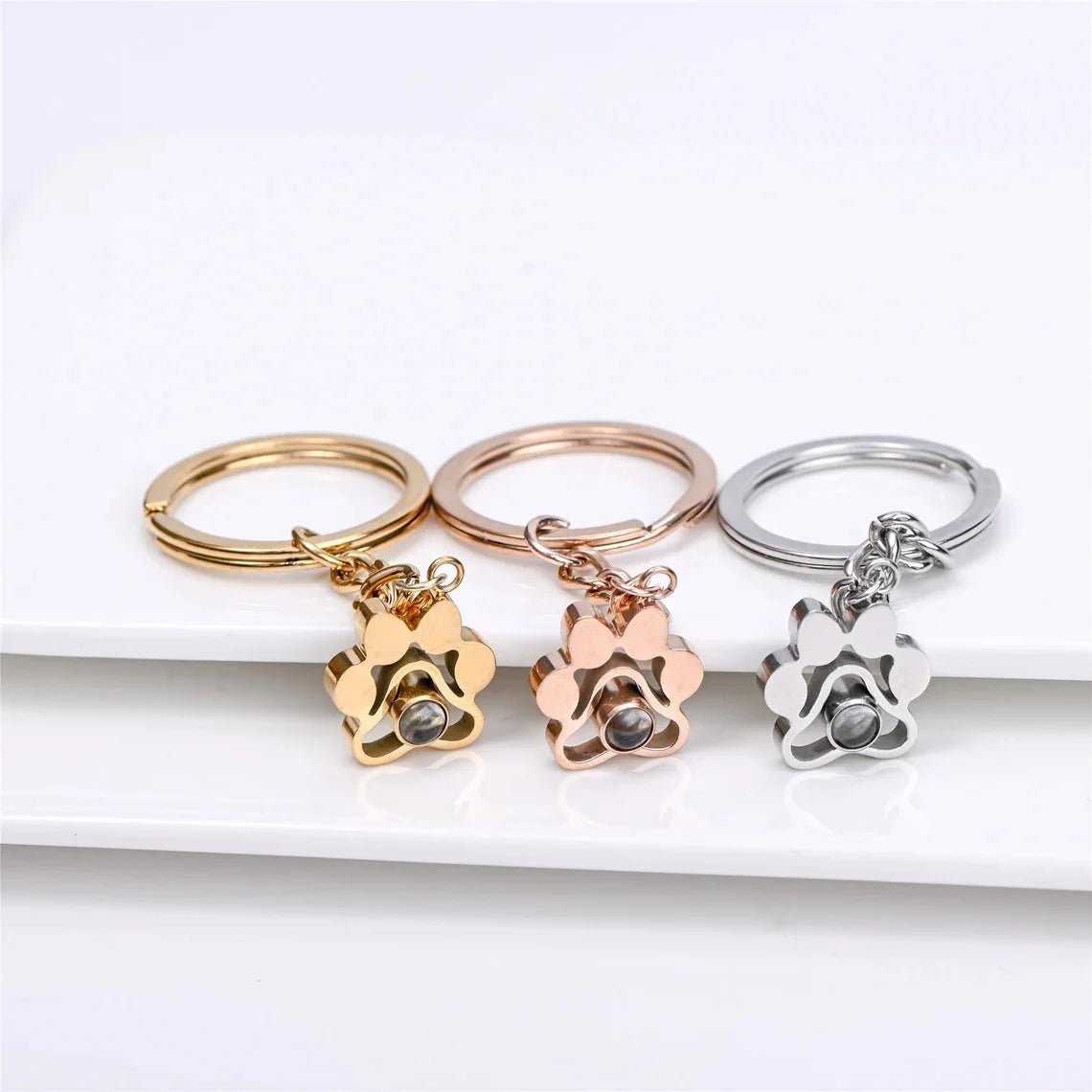 Personalised Photo Projection Keychains in Stainless Steel - Key Chains Personalisr Au