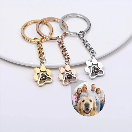 Personalised Photo Projection Keychains in Stainless Steel - Key Chains Personalisr Au