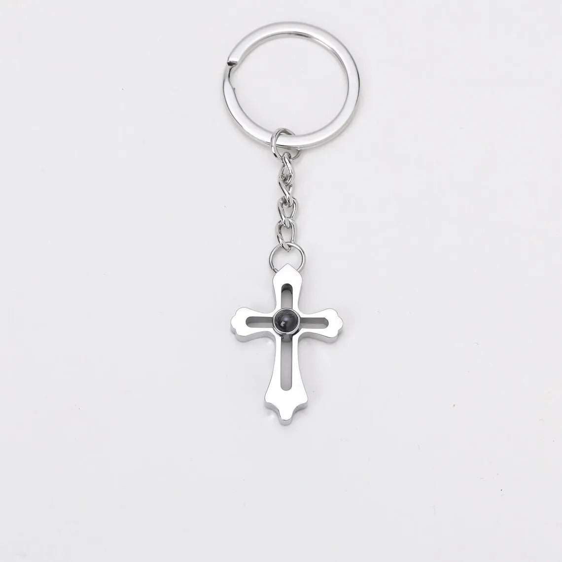 Personalised Photo Projection Keychains in Stainless Steel - Key Chains Personalisr Au